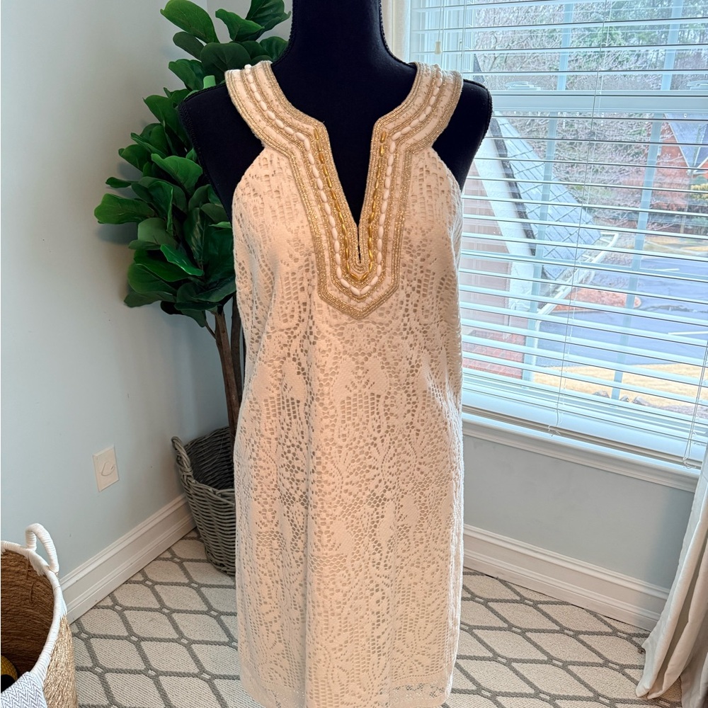 Lilly Pulitzer White Lace Detail Dress